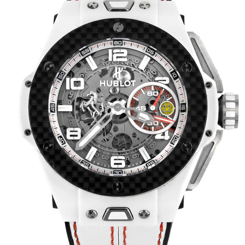 HUBLOT BIG BANG SKELETON 45 MM UNICO FERRARI CERAMIC