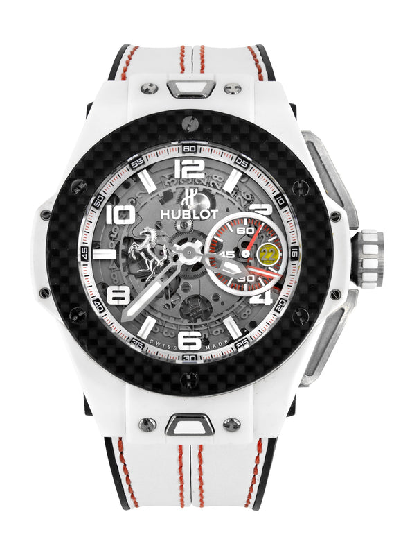 HUBLOT BIG BANG SKELETON 45 MM UNICO FERRARI CERAMIC