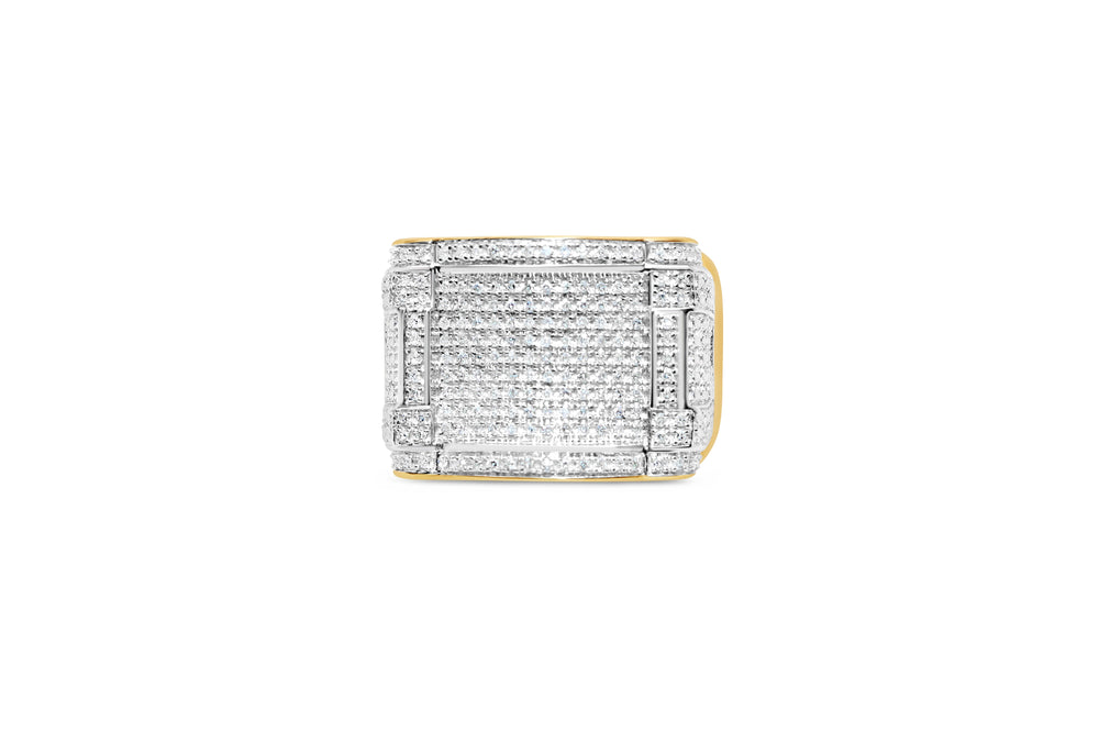Mens Gold Diamond Pinky Ring | 14K Yellow Gold | 0.58 CTW
