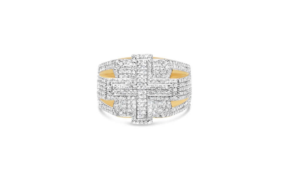 Mens Gold Diamond Pinky Ring | 14K Yellow Gold | 1.30 CTW