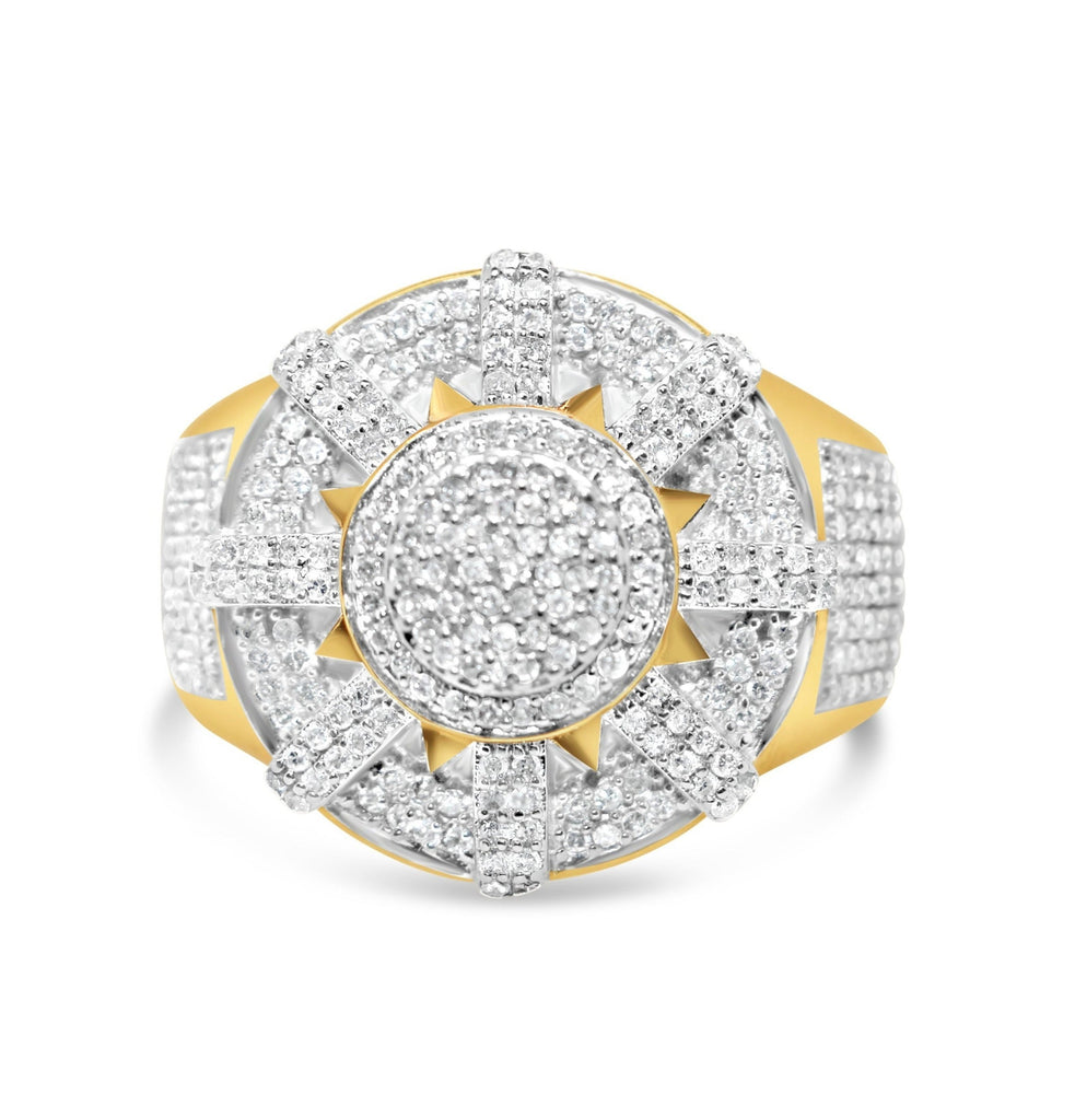 Mens Gold Diamond Pinky Ring | 10K Yellow Gold | 1.50CTW