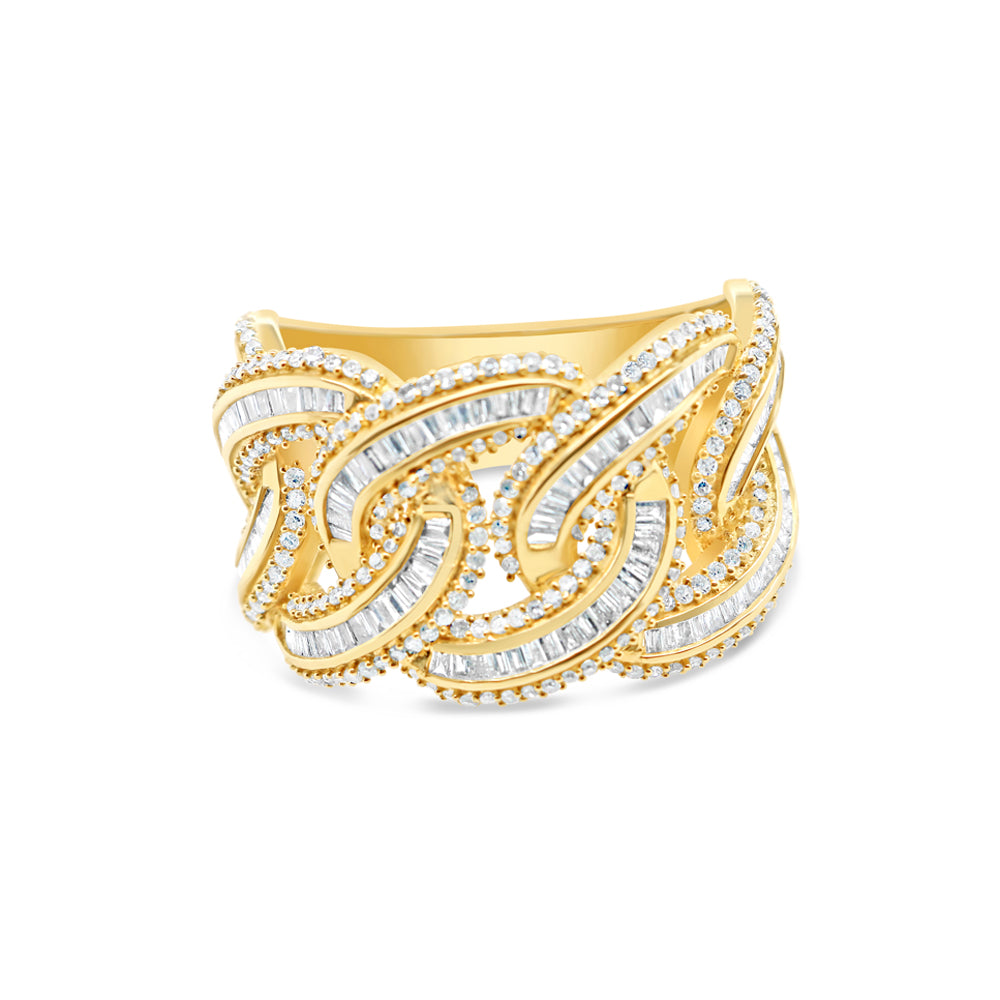 Mens Solid Gold Diamond Ring | 14K | 1.50CTW