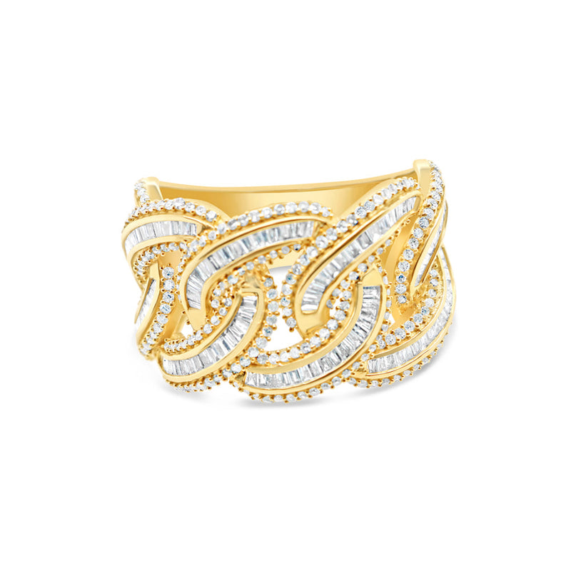 Mens Solid Gold Diamond Ring | 14K | 1.50CTW