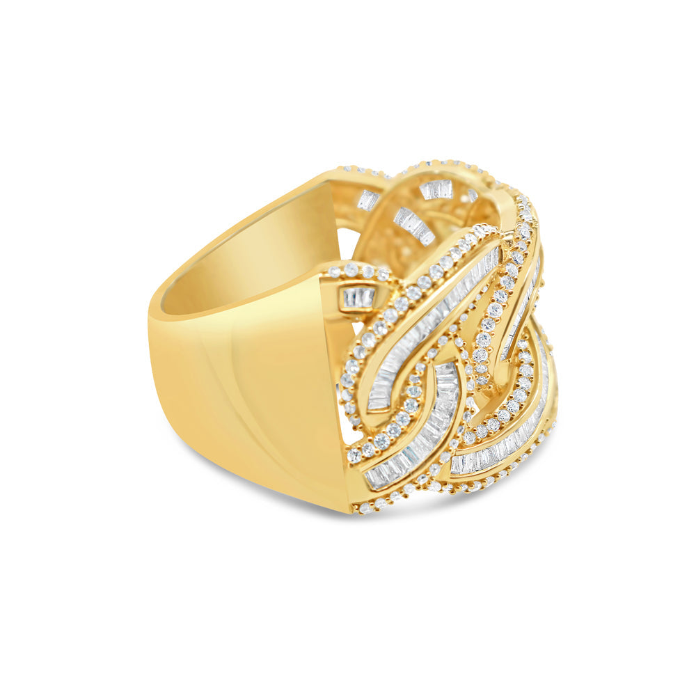 Mens Solid Gold Diamond Ring | 14K | 1.50CTW
