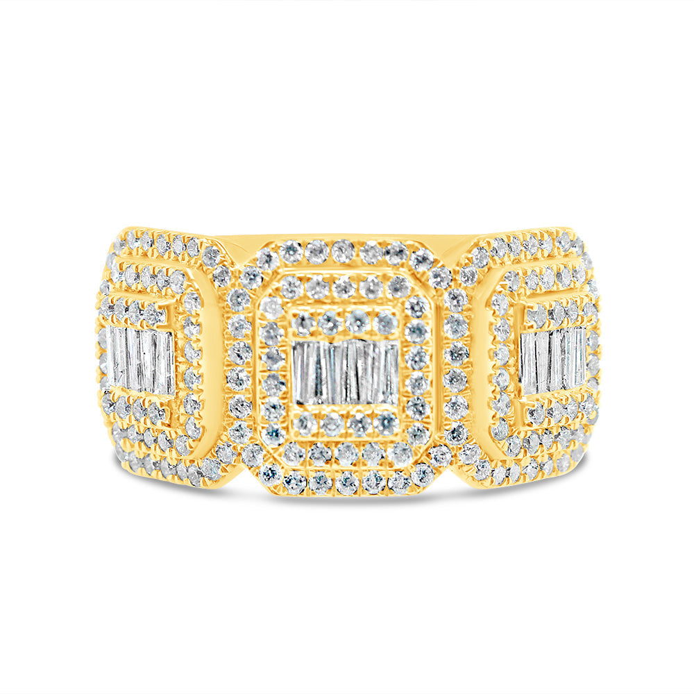 Mens Gold Diamond Ring | 14K | 1.68 CTW