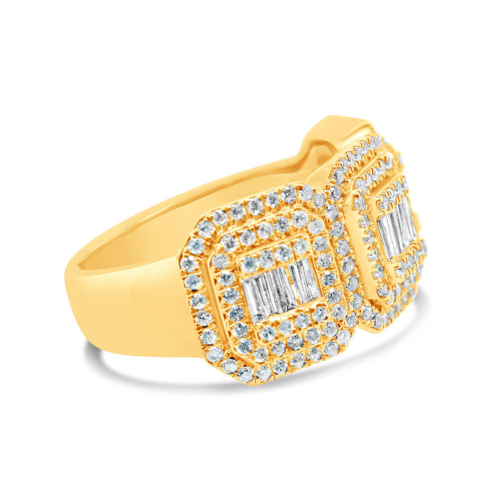 Mens Gold Diamond Ring | 14K | 1.68 CTW