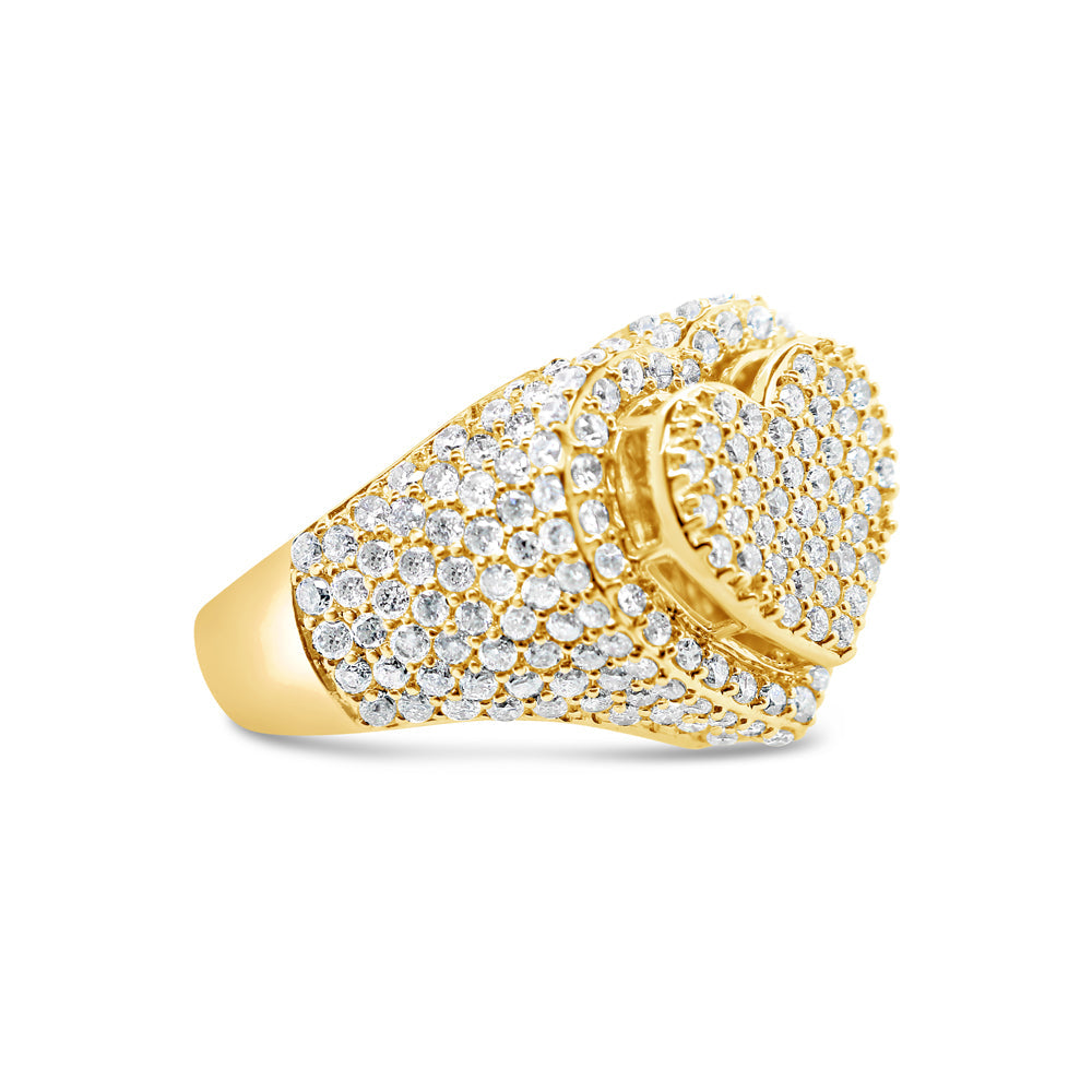 Gold Diamond Heart Ring | 14K | 2.40 CTW