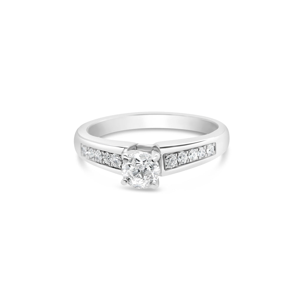 Gold 1CT Round Diamond Engagement Ring | 14K | 1.30 CTW