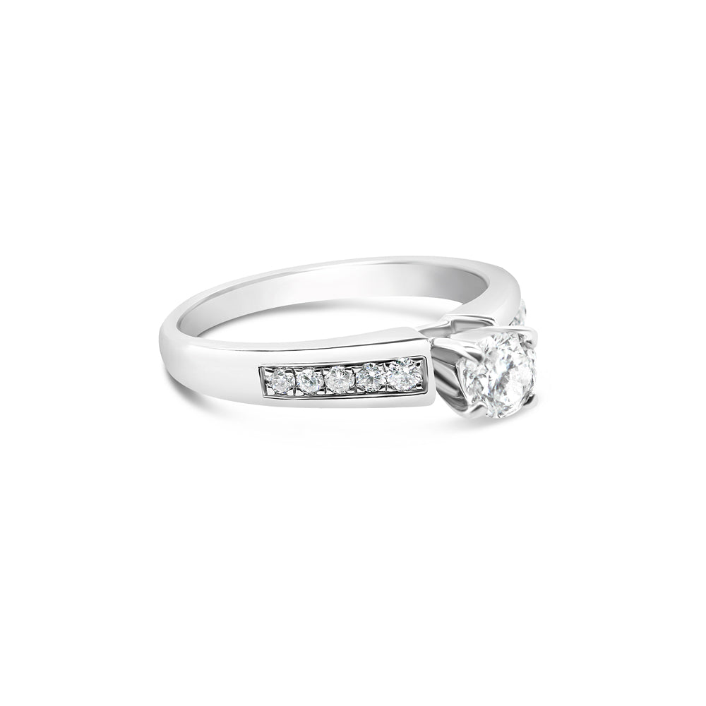 Gold 1CT Round Diamond Engagement Ring | 14K | 1.30 CTW