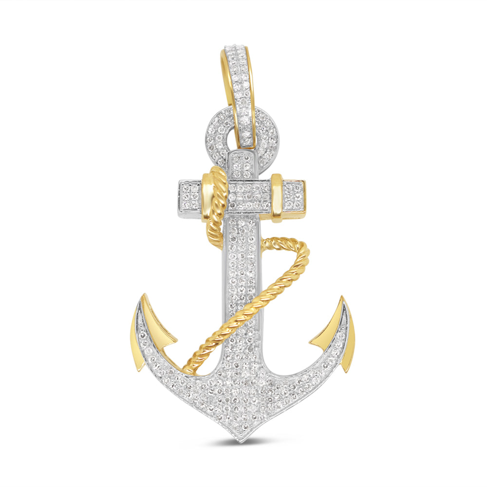 Anchor - Yellow Gold Diamond Pendant | 0.71CTW | 10K