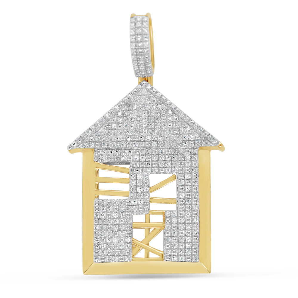 House - Yellow Gold Diamond Pendant | 0.77CTW | 10K