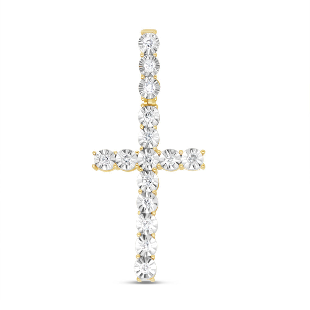 Cross - Yellow Gold Diamond Pendant | 0.65 CTW | 10K