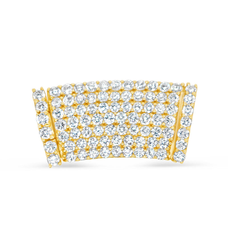 Lock - Yellow Gold Diamond Chain Lock| 1.86CTW | 14K | 12MM