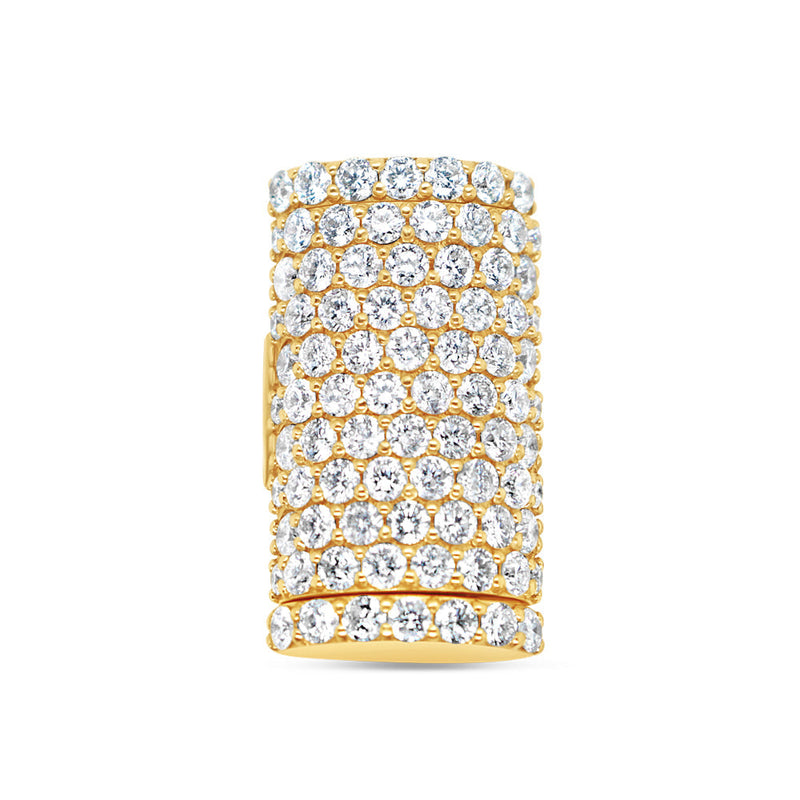 Lock - Diamond Chain Lock | Yellow Gold | 1.89 CTW | 14K | 11MM