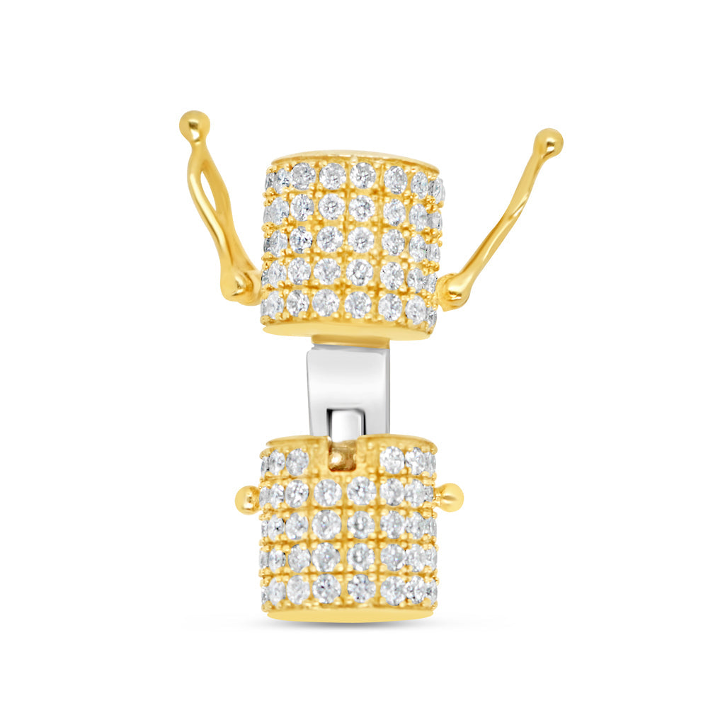 Lock - Diamond Chain Lock | Yellow Gold | 1.25 CTW | 14K | 9MM