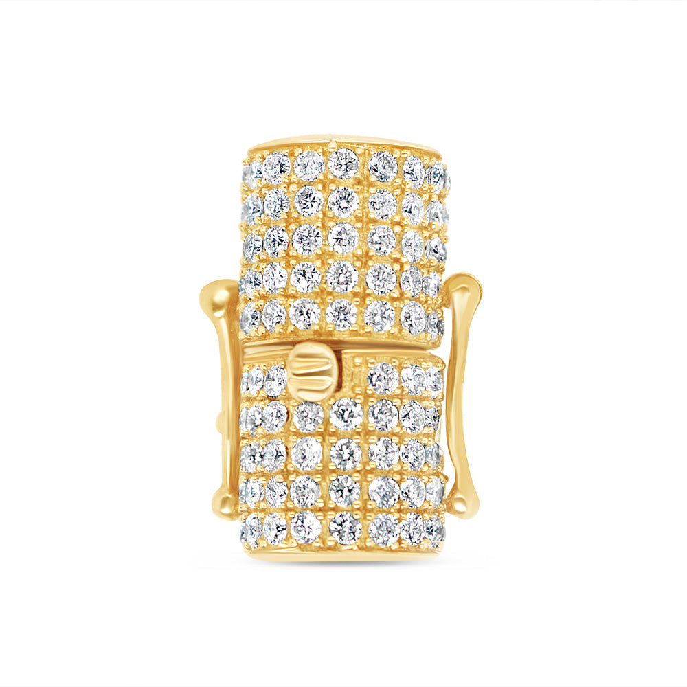 Lock - Diamond Chain Lock | Yellow Gold | 1.25 CTW | 14K | 9MM