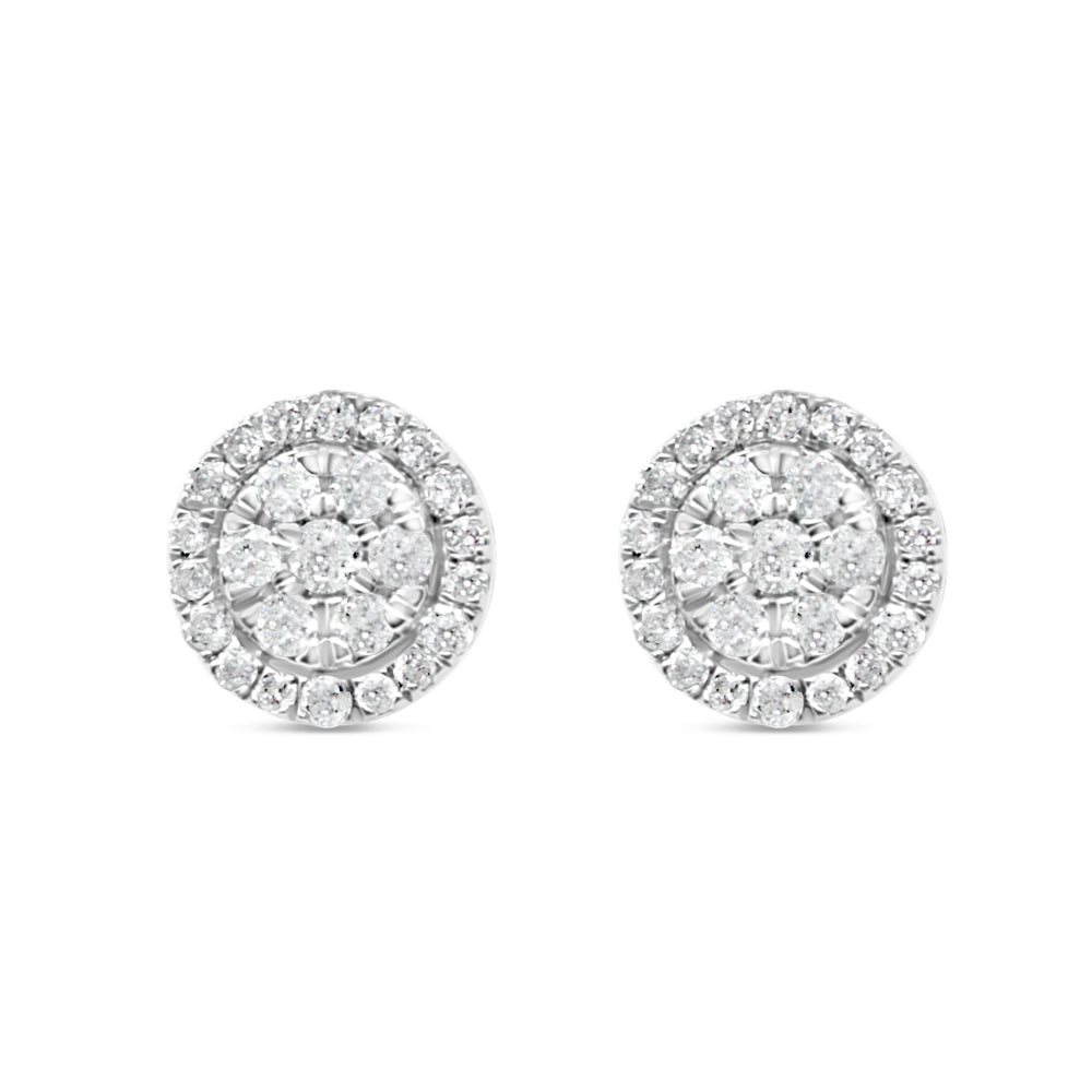 Gold Diamond Round Earrings | Yellow Gold 14K | 1.50CT | 10MM