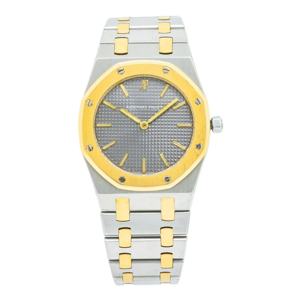 Audemars Piguet Royal Oak 14470SA 33MM Grey Tapisserie Dial With Two Tone Bracelet