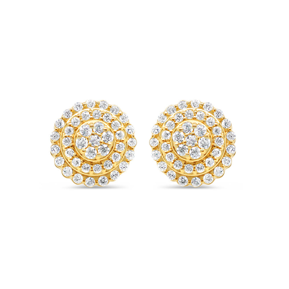 14K Yellow Gold | Diamond Earrings | 0.53CTW | 9.7MM