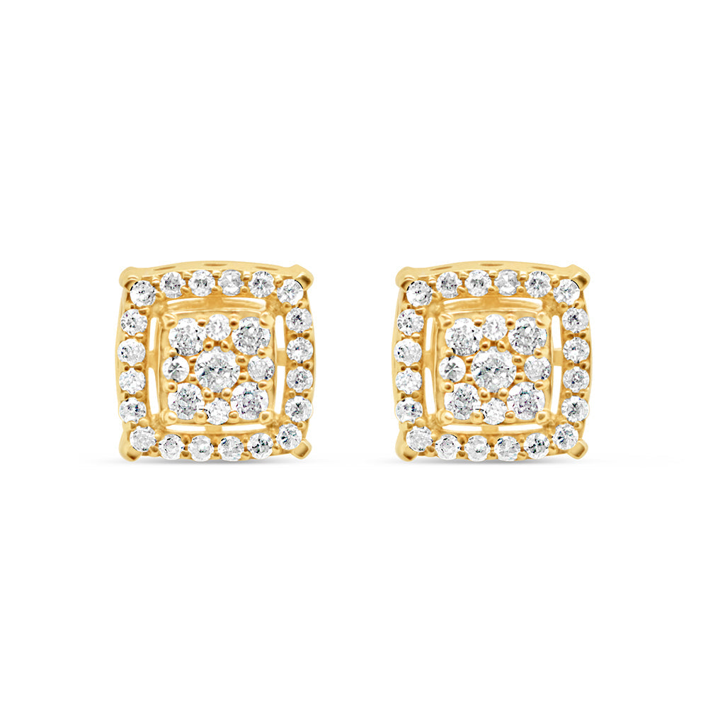 14K Yellow Gold | Diamond Earrings | 0.51CTW | 8.55MM