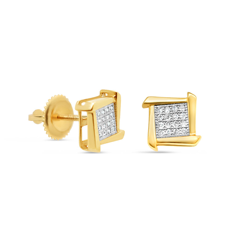 10K White Gold | Diamond Earrings | 0.50CTW | 7.6MM