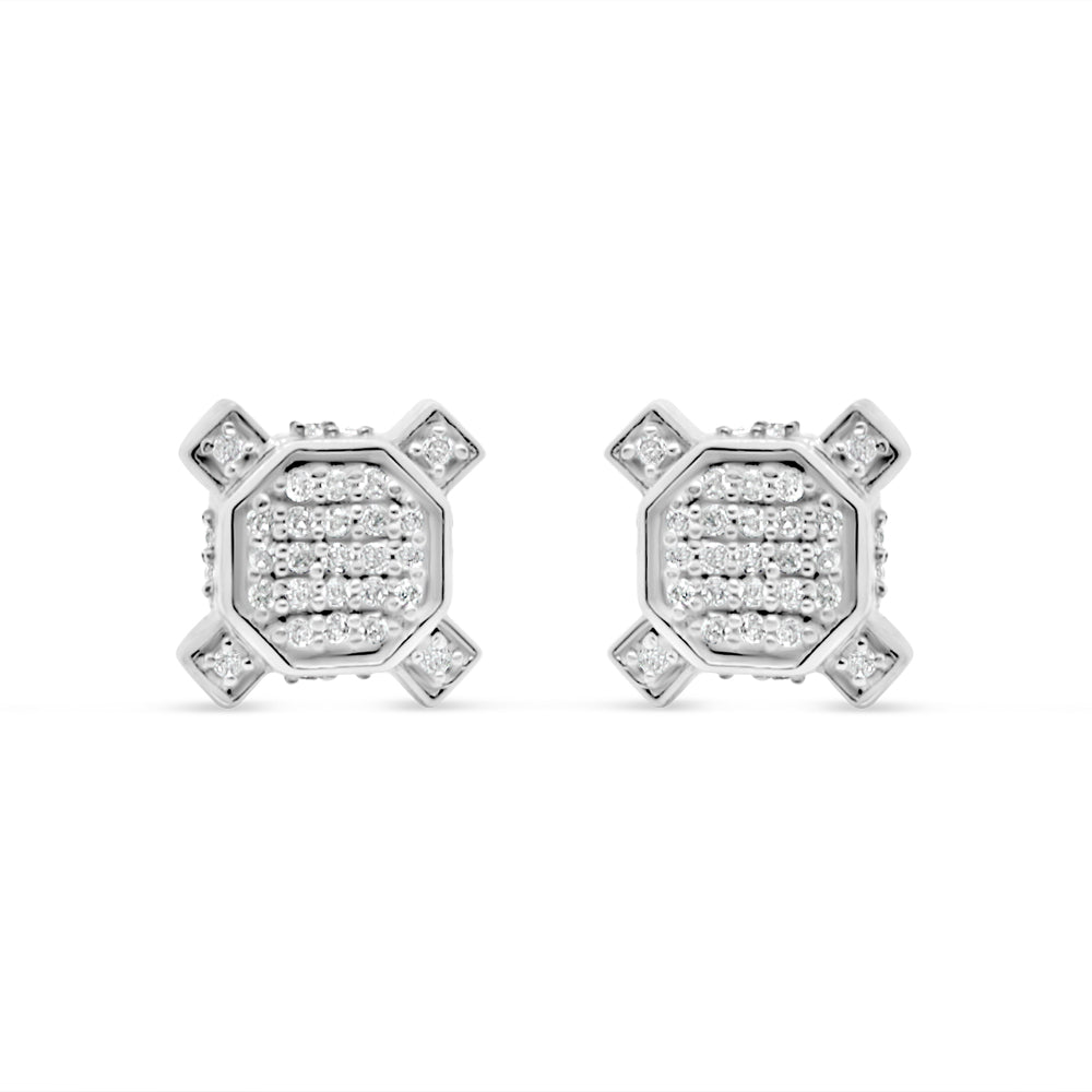 10K Yellow Gold | Diamond Earrings | 0.23CTW | 8.43MM