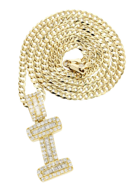 14K Yellow Gold Letter 