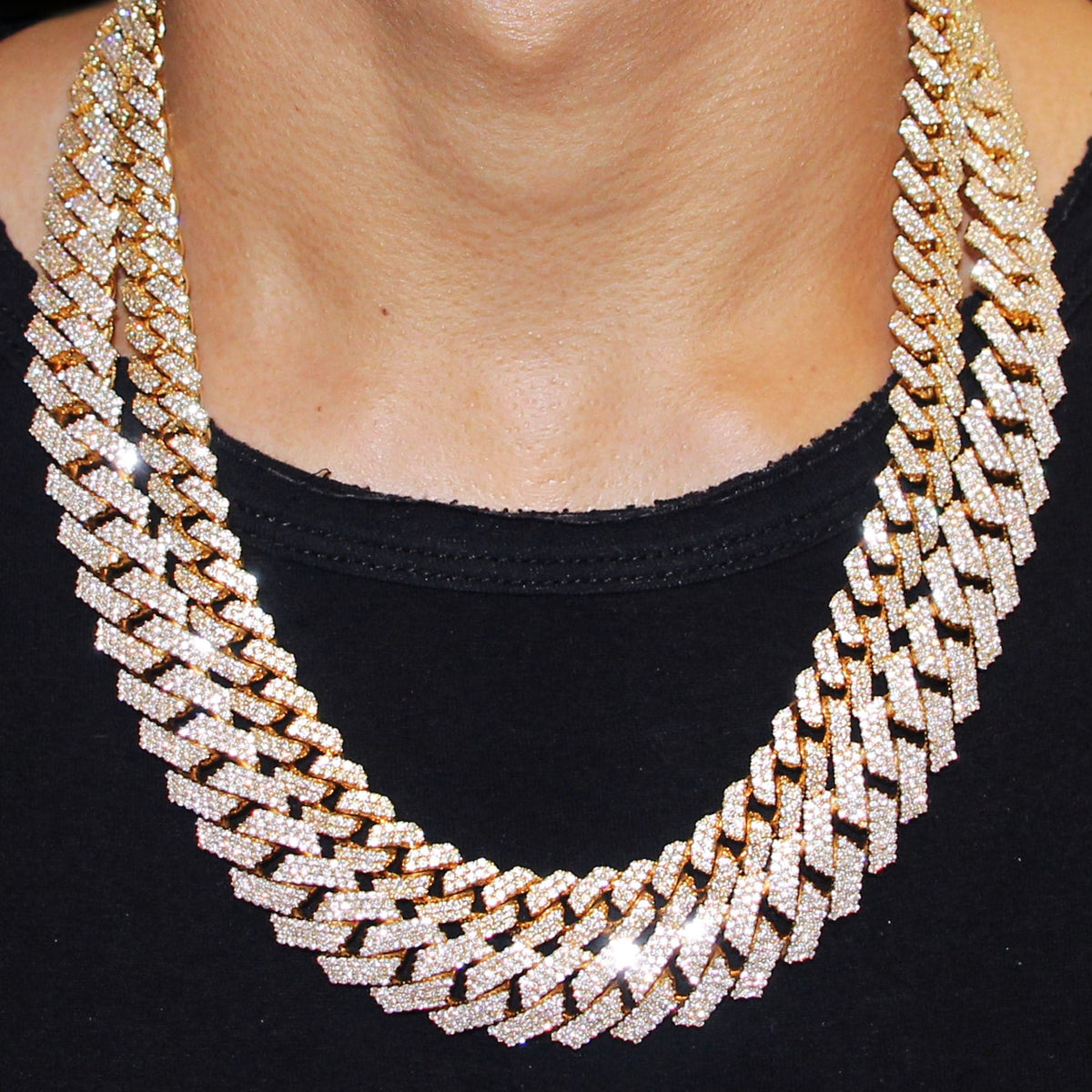 Diamond Miami Cuban Link Chains Bundle ( 12 MM ) & ( 17 MM )