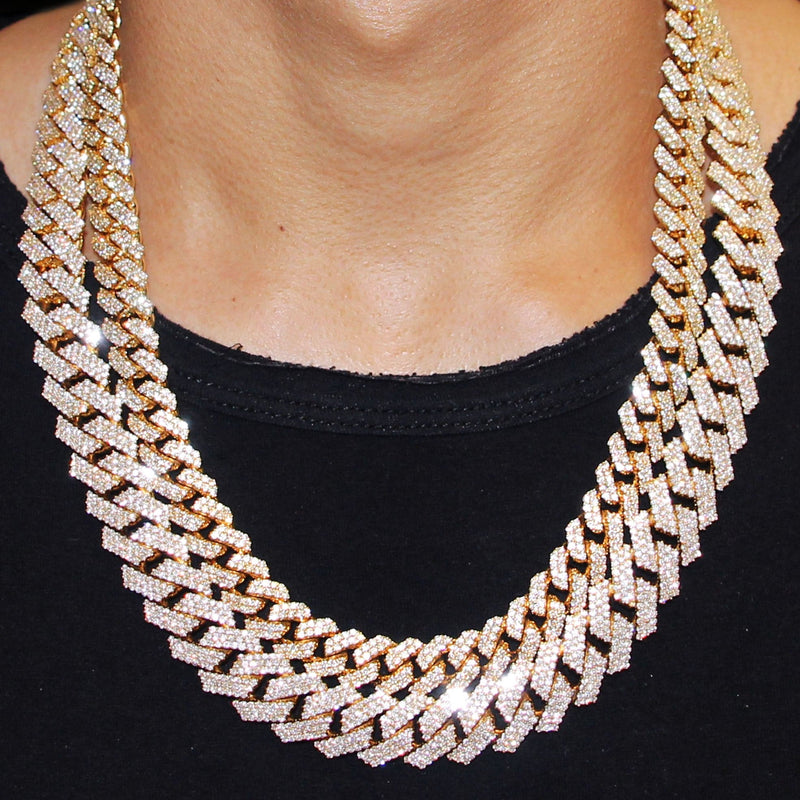 Diamond Miami Cuban Link Chains Bundle ( 12 MM ) & ( 17 MM )