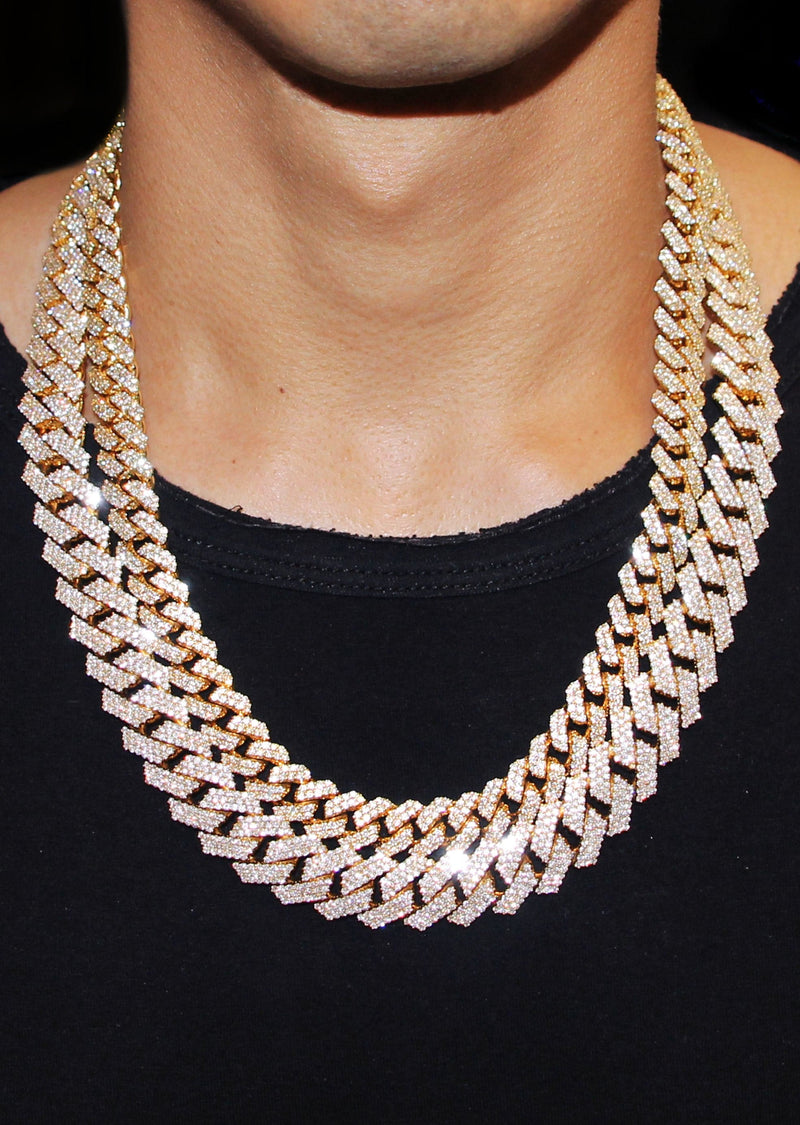 Diamond Miami Cuban Link Chains Bundle ( 12 MM ) & ( 17 MM )