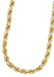 Iced Out Rope Chain