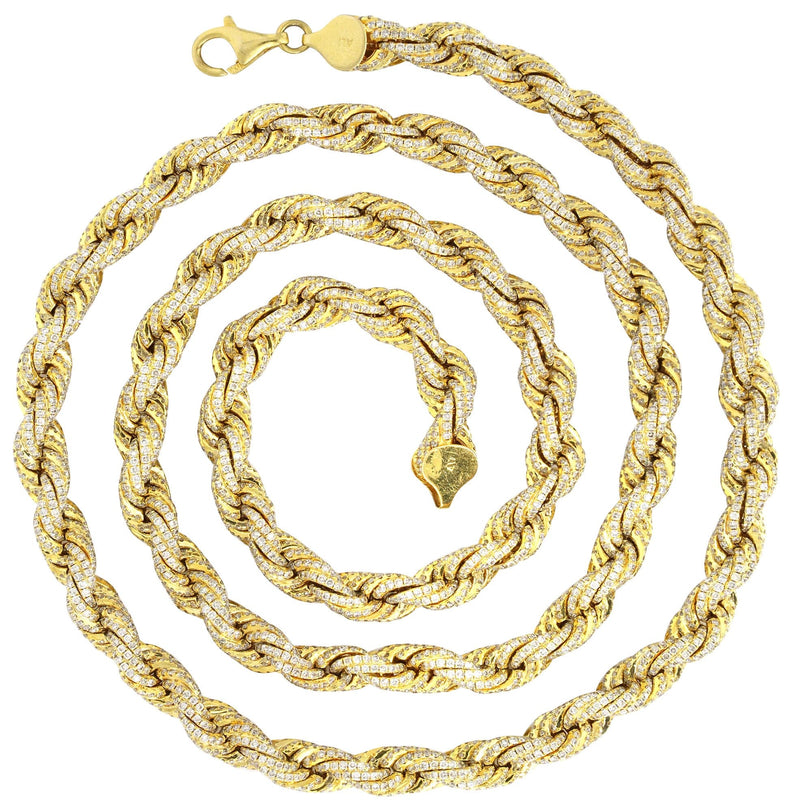 Iced Out Rope Chain