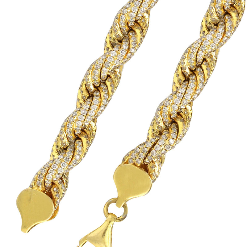 Iced Out Rope Chain