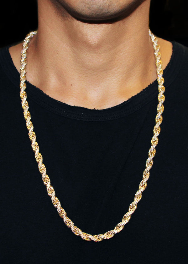 Iced Out Rope Chain