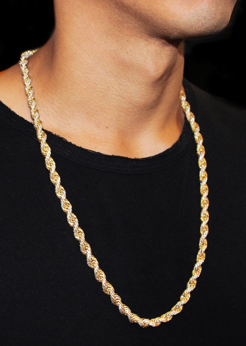 Iced Out Rope Chain
