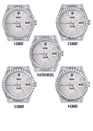 Diamond Mens Rolex Datejust Watch 16200  | 36MM | Full Diamond Dial | Jubilee Band
