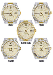 Diamond Gold Rolex Watch For Men 16233 | 36MM | Full Diamond Dial | Jubilee Band
