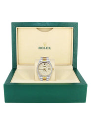 Diamond Gold Rolex Watch For Men 16233 | 36 MM | Full Diamond Dial | Oyster Band