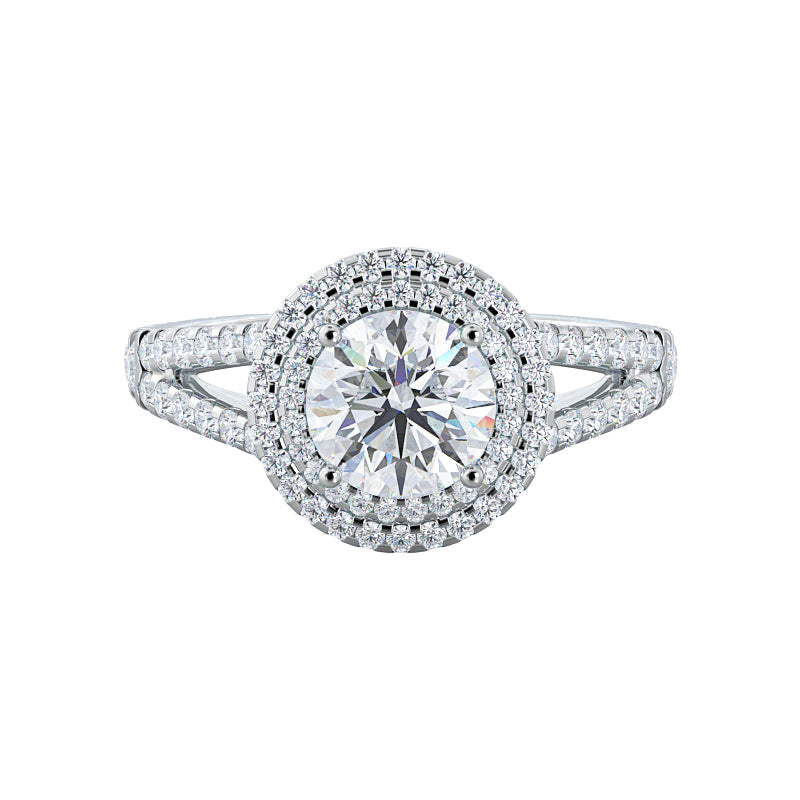 Isabella 2ct Round engagement ring setting