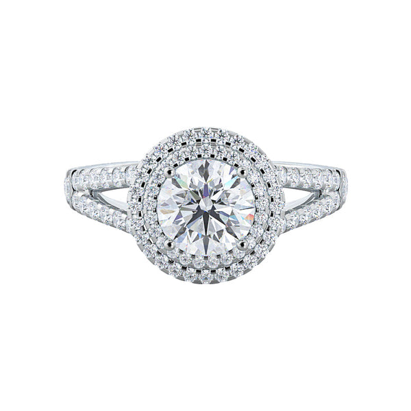 Isabella 2ct Round engagement ring setting