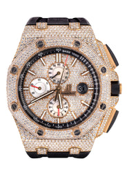 Audemars Piguet Royal Oak Offshore | 18K Rose Gold | Diamond Iced Out  | 44 MM | 15 Carats