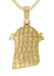 14K Yellow Gold Jesus Head Diamond Necklace | 3 Carats