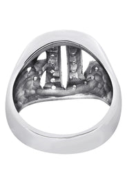 14K White Gold Initials Name Ring | Appx. 9.2 Grams