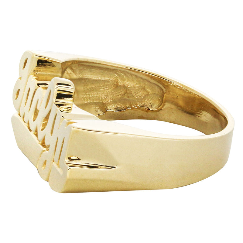 14K Script Gold Name Ring | Appx. 5.8 Grams