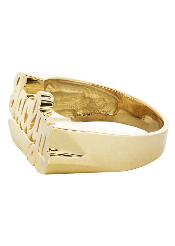 14K Script Gold Name Ring | Appx. 5.8 Grams