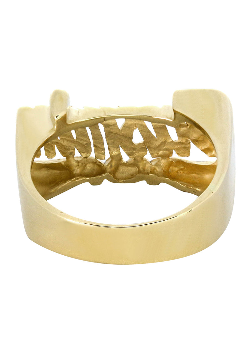 14K Diamond Cut Gold Name Ring | Appx. 5 Grams