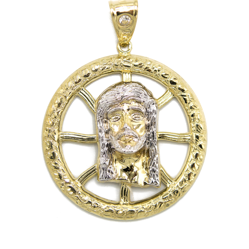 10K Gold Jesus Head Pendant | 6.5 Grams