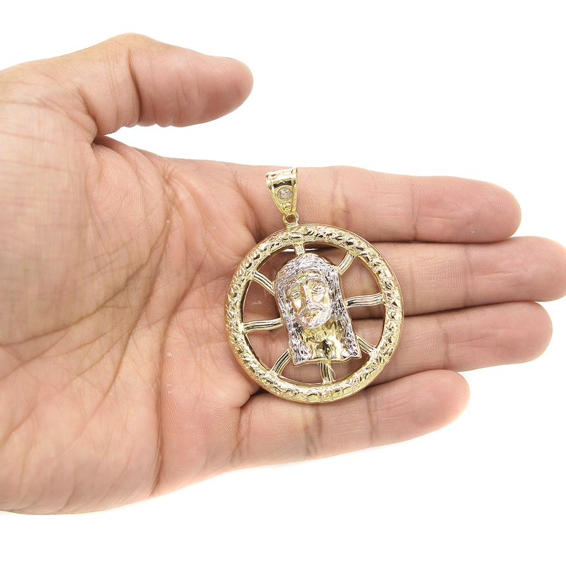 10K Gold Jesus Head Pendant | 6.5 Grams