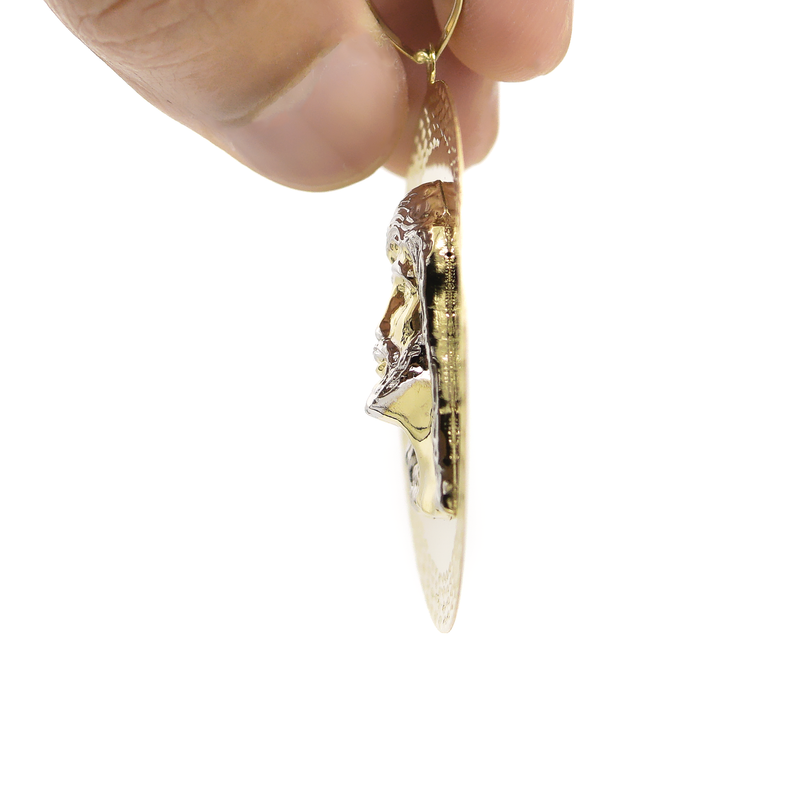 10K Gold Jesus Head Pendant | 8 Grams