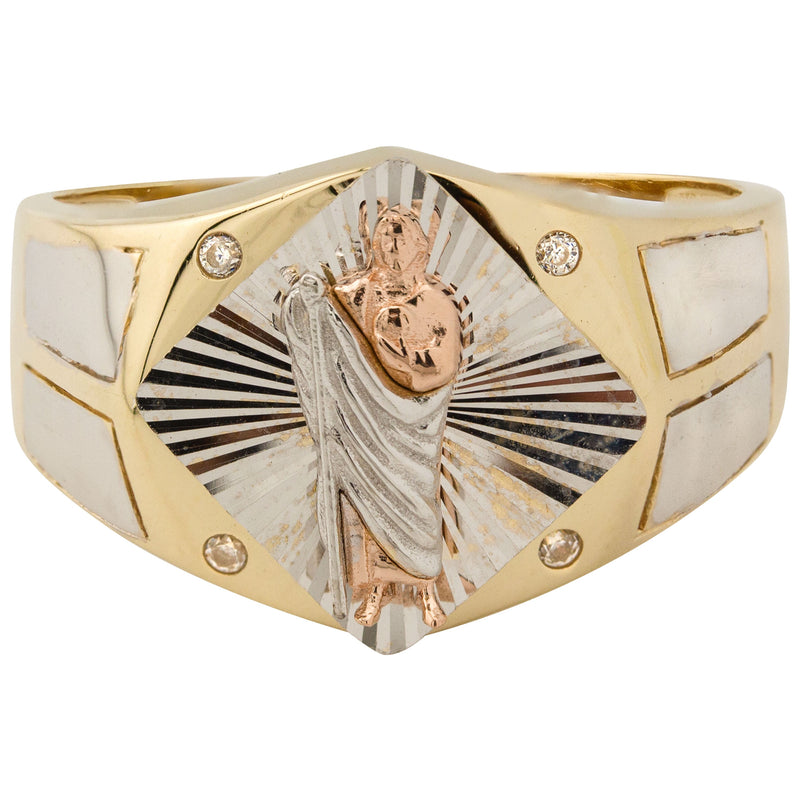 10K Gold Jesus Ring For Men | 5 Grams